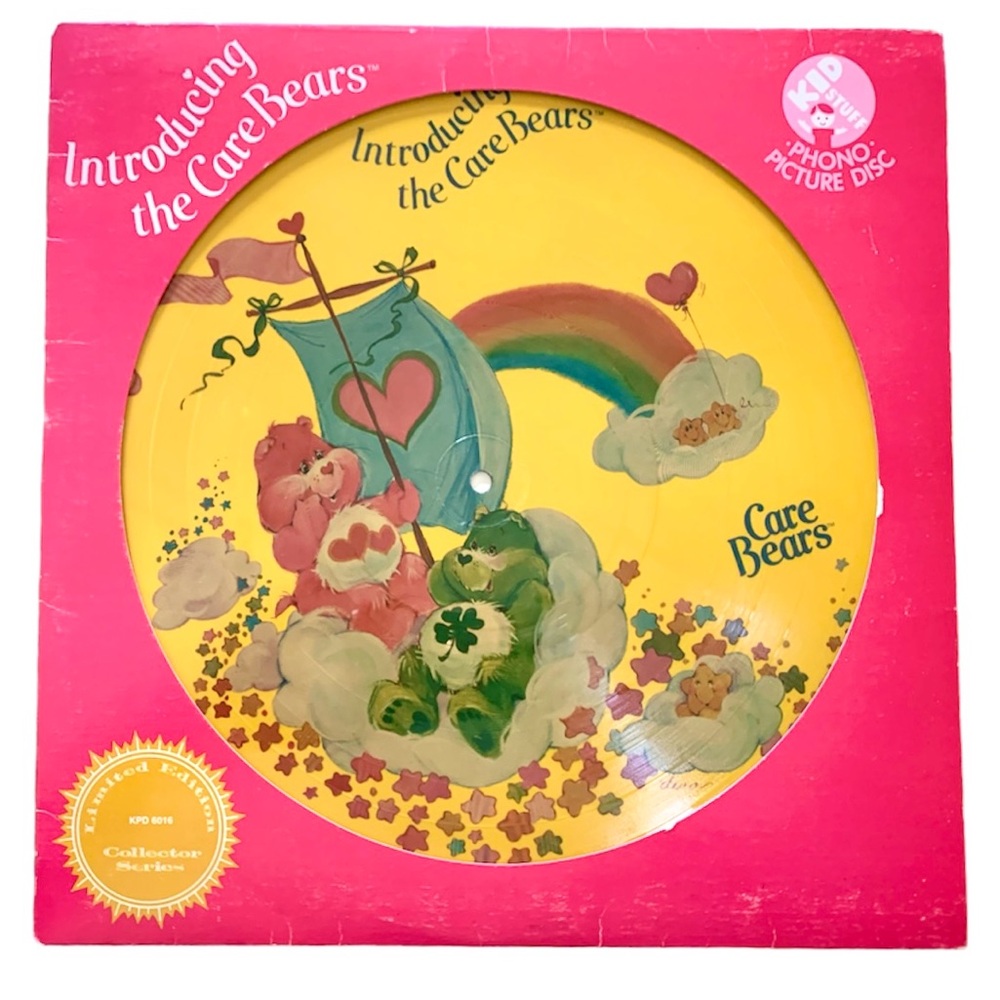 🧸Vintage Limited Edition Introducing Care Bears Phono Picture Disc Collector